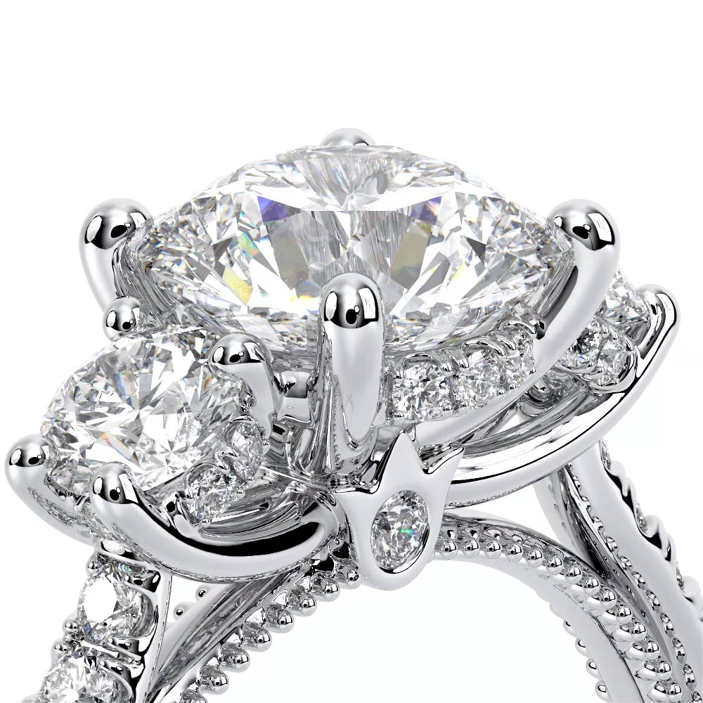Verragio Renaissance 14k Three-Across Round Diamond Engagement Ring