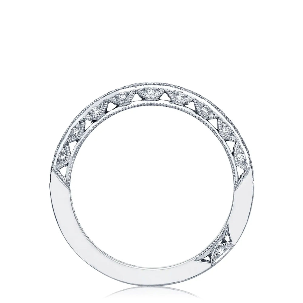 Tacori Classic Crescent Pave Diamond Wedding Band