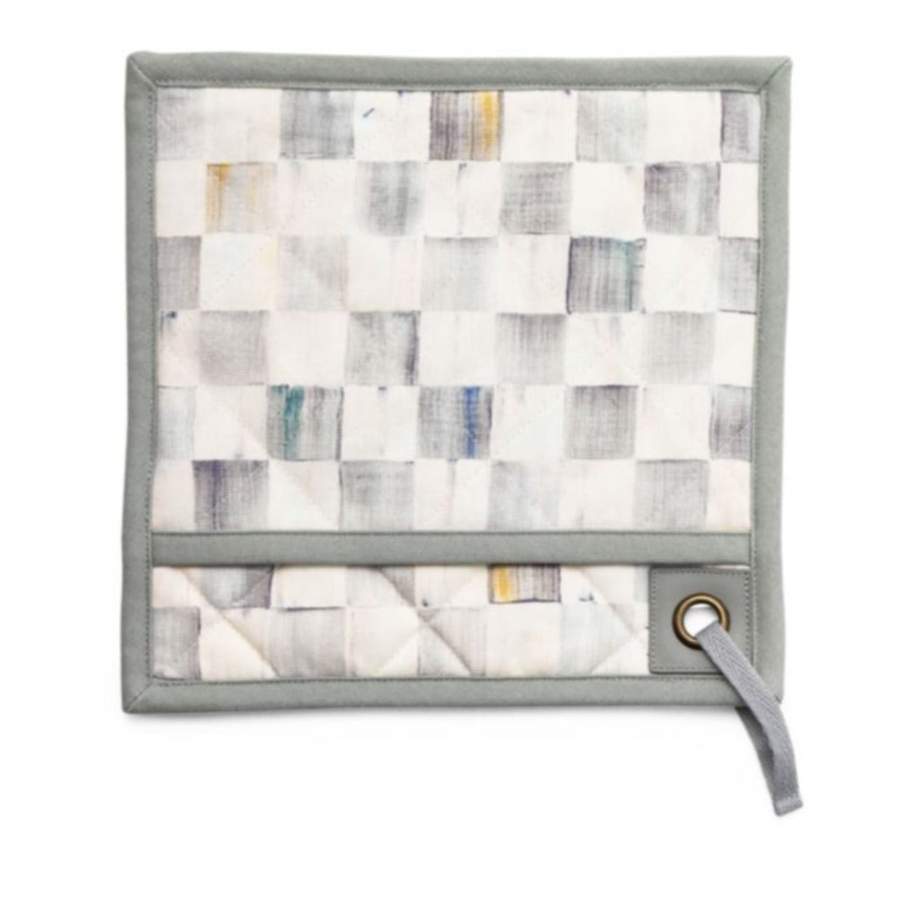 MacKenzie-Childs Sterling Check Bistro Pot Holder