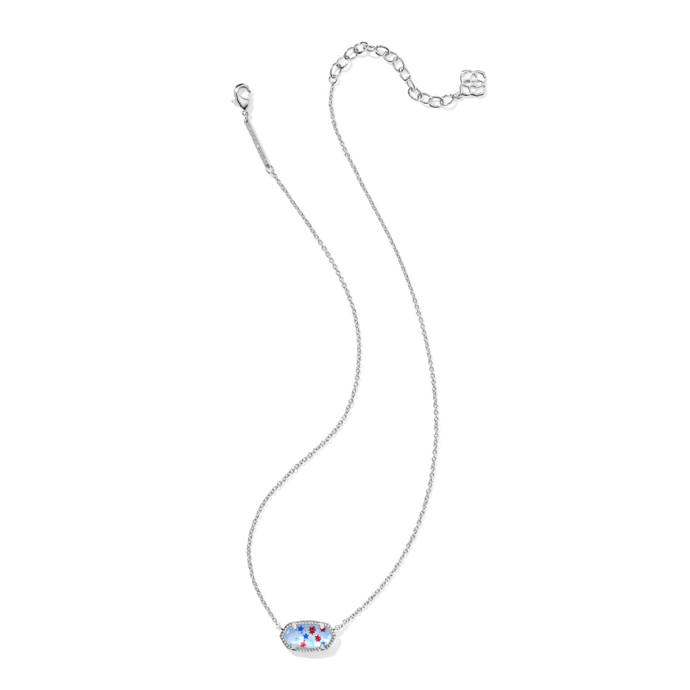 Kendra Scott Elisa Necklace - Red White & Blue Illusion