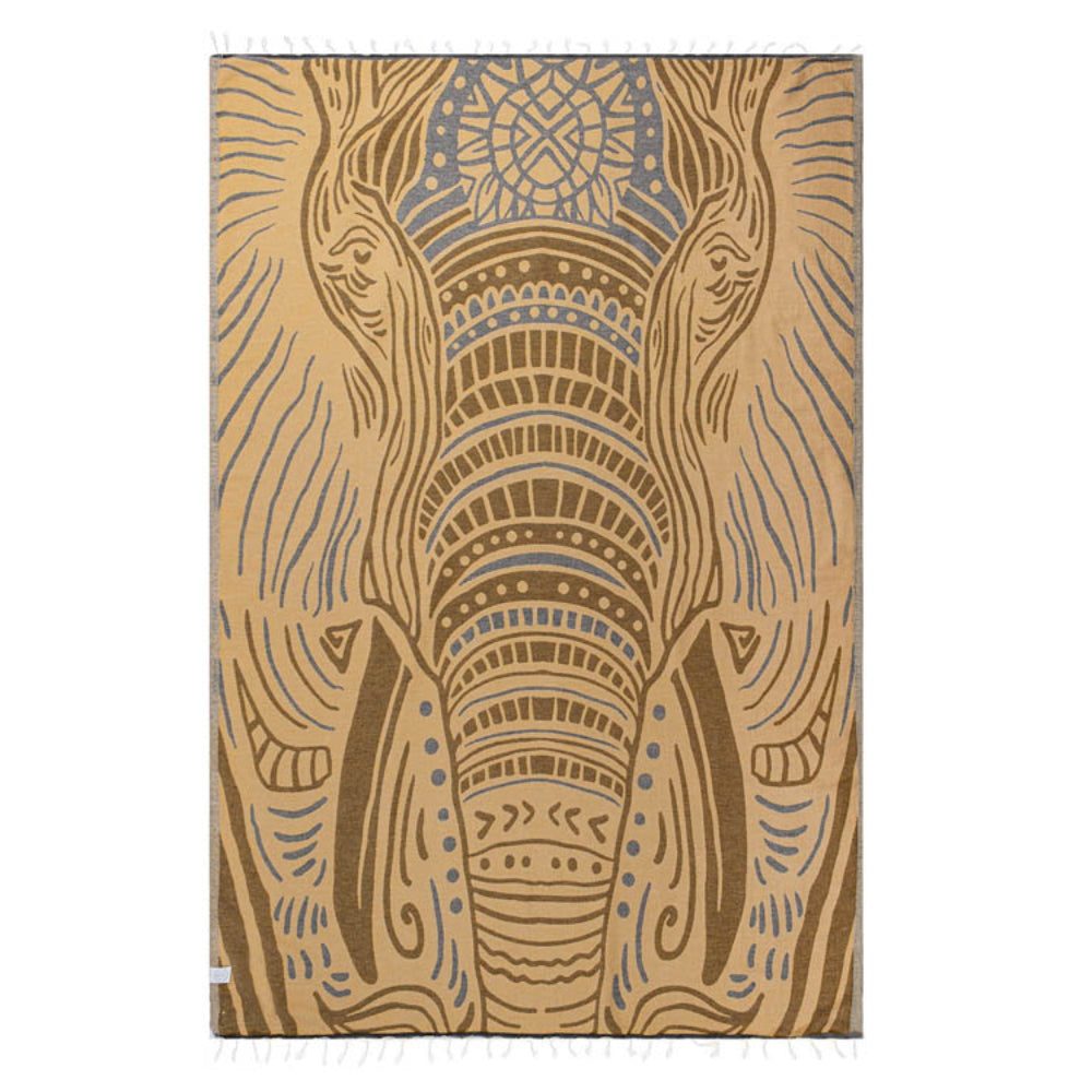 Sand Cloud Thunder The Elephant Large Beach Towel