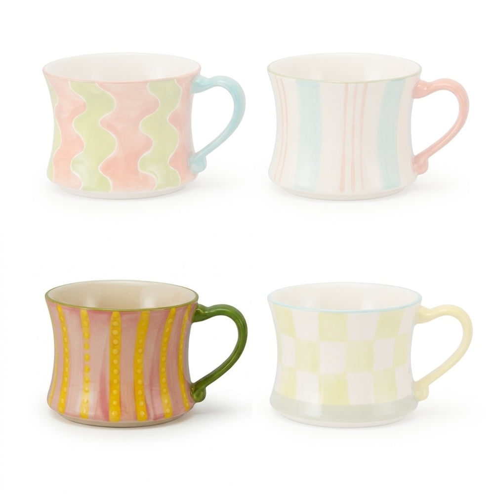Hazel Mazel Stoneware Mug with Pattern