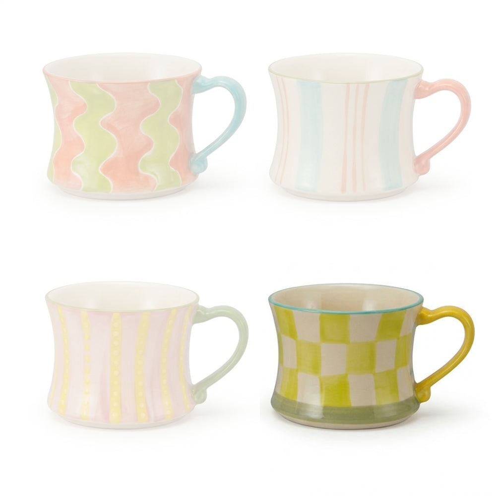 Hazel Mazel Stoneware Mug with Pattern