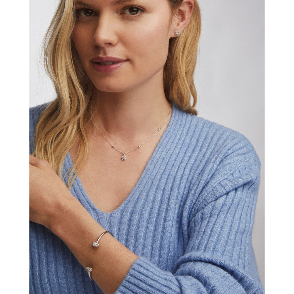 Kendra Scott Grayson Cuff Bracelet in White Crystal