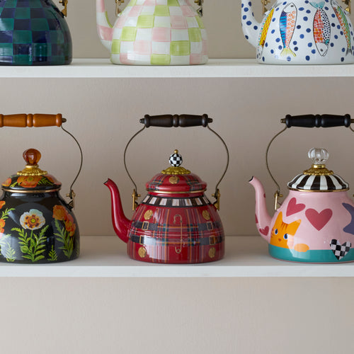 MacKenzie-Childs The Kilted 2 Quart Tea Kettle