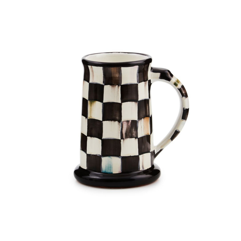 MacKenzie-Childs Courtly Check Ceramic Beer Mug