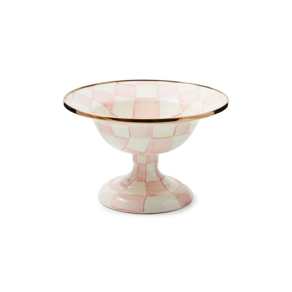 MacKenzie-Childs Rosy Check Small Compote