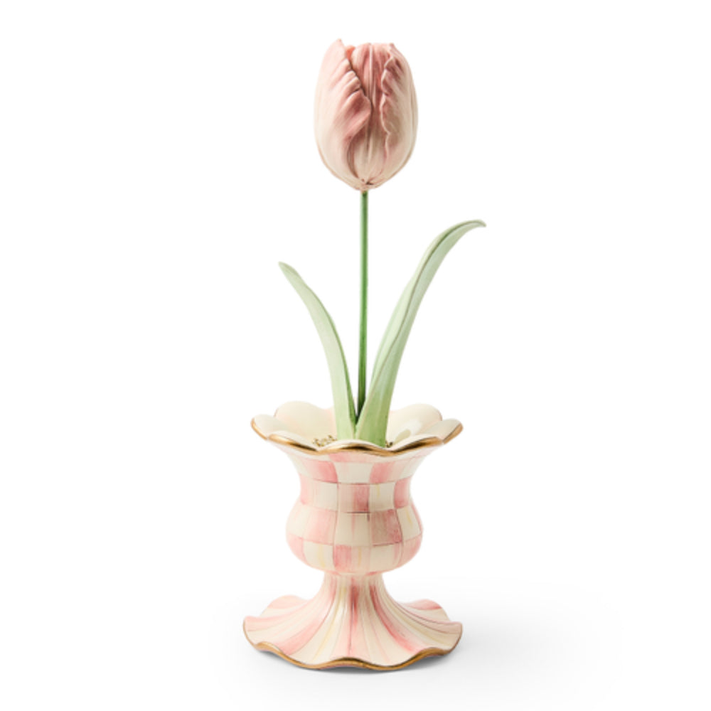 MacKenzie-Childs Rosy Garden Tulip in Vase