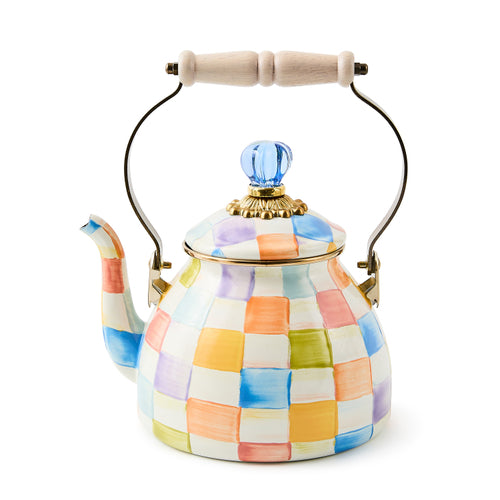 MACKENZiE マッケンジーチャイルズ　ティーポット　ペッパー入れセット Amazon.com | MACKENZIE-CHILDS Enamel Tea Party Set, Unique Teapot