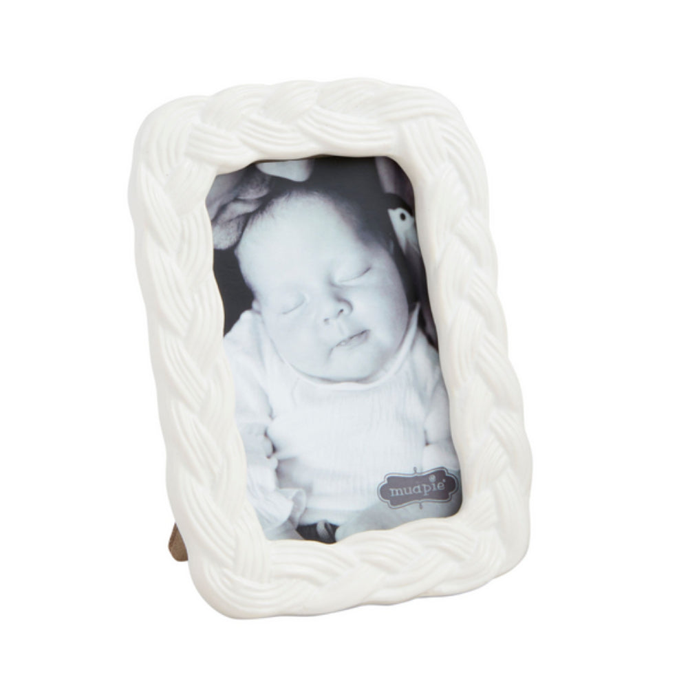 Mud Pie Woven Ceramic Frame