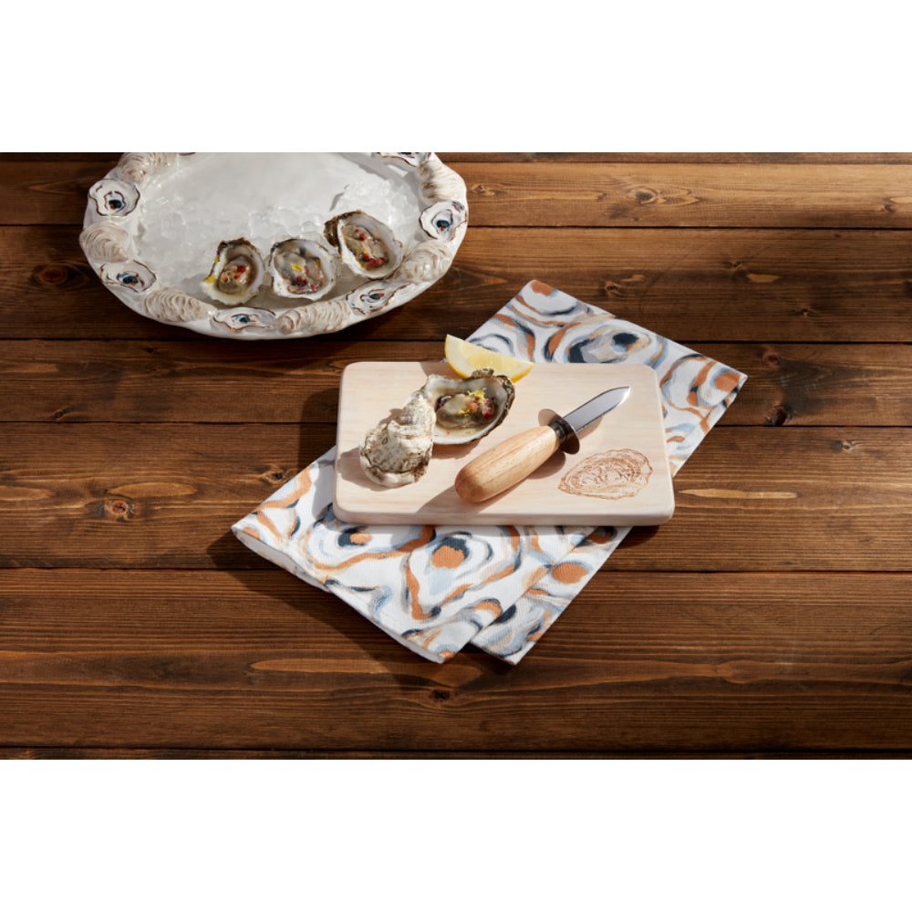 Mud Pie Oyster Shucking Board Set - 3-Piece Set