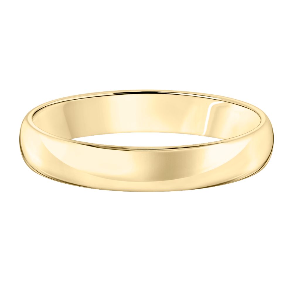 14k Plain Gold Wedding Band 4mm