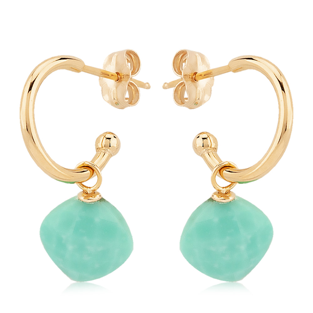 14k Gold Turquoise Drop Earrings  Smyth Jewelers