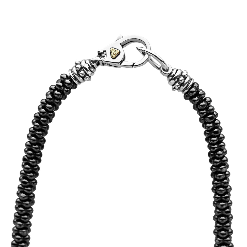 Lagos Black Caviar 5mm Ceramic Beaded Necklace