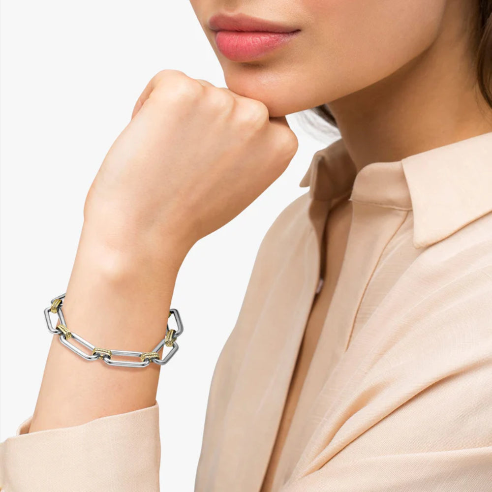 Lagos Two-Tone Link Bracelet