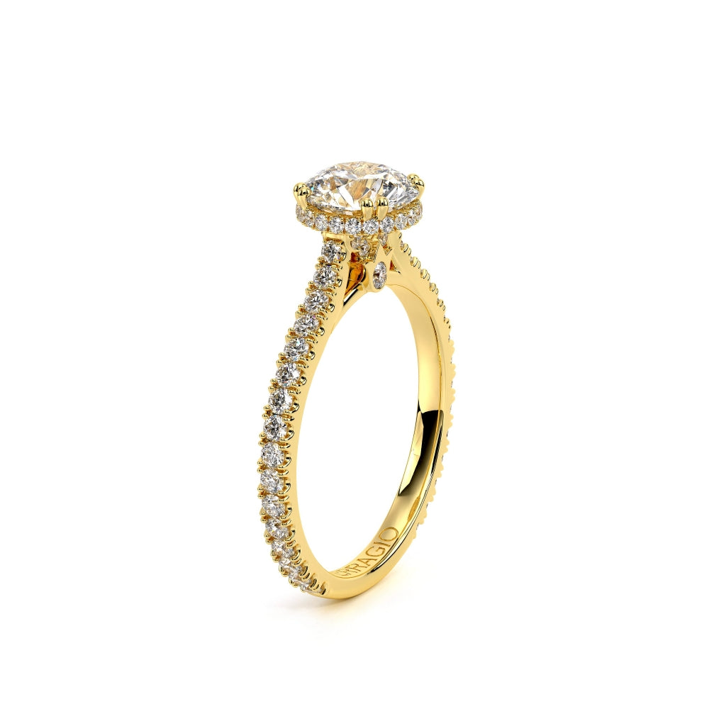 Verragio Renaissance 14k Gold Engagement Ring with Stardust Halo