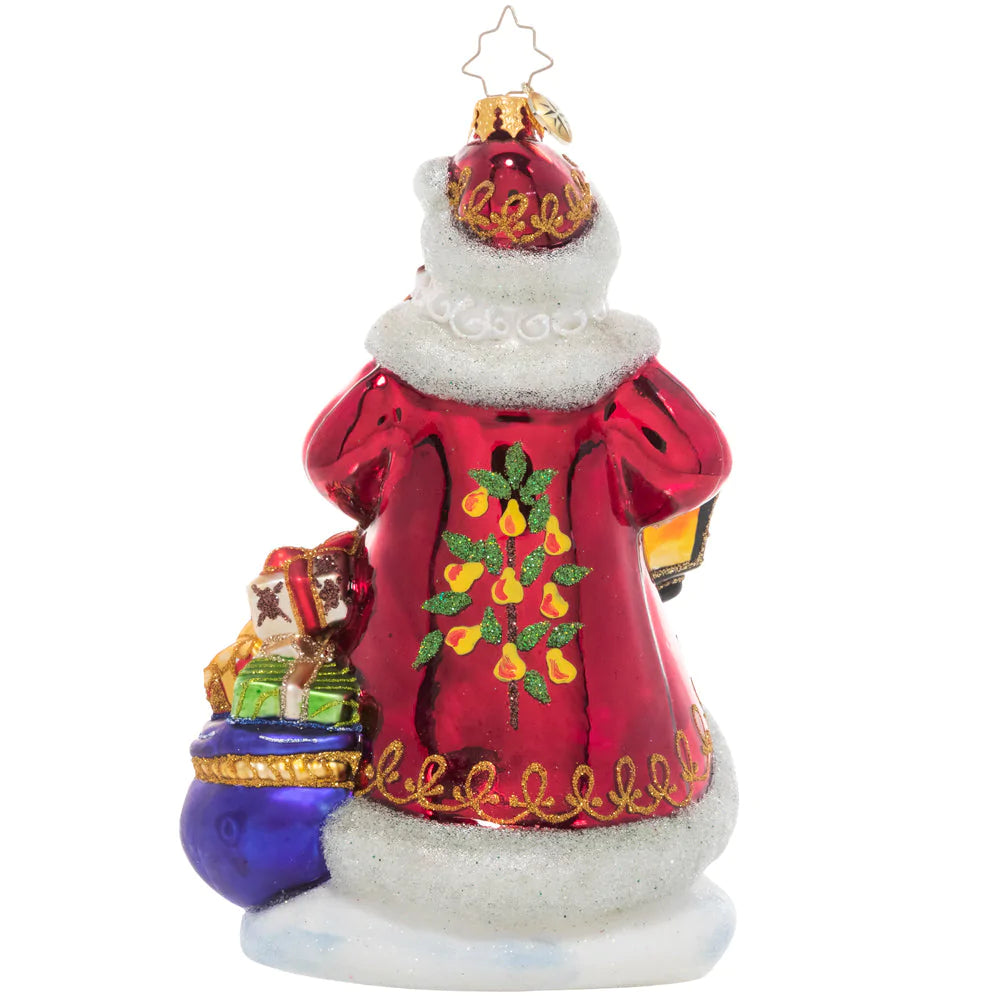 Christopher Radko Santa's Pear Tree Ornament