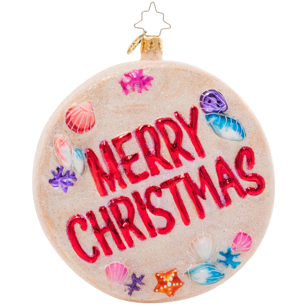 Christopher Radko Beach Cherub Claus Ornament