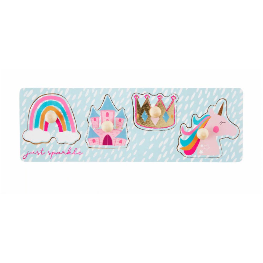 Mud Pie Girly Knob Wood Puzzles