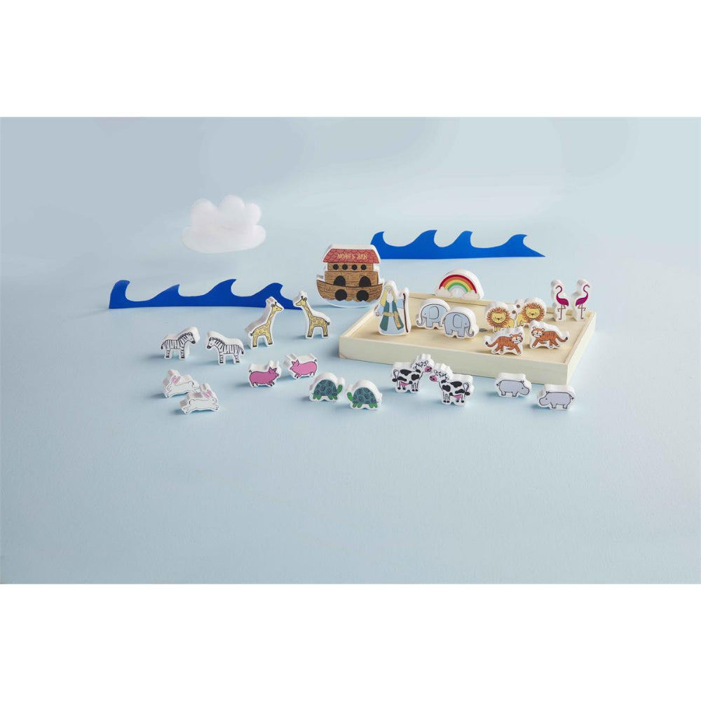 Mud Pie Noah's Ark Wood Toy Set