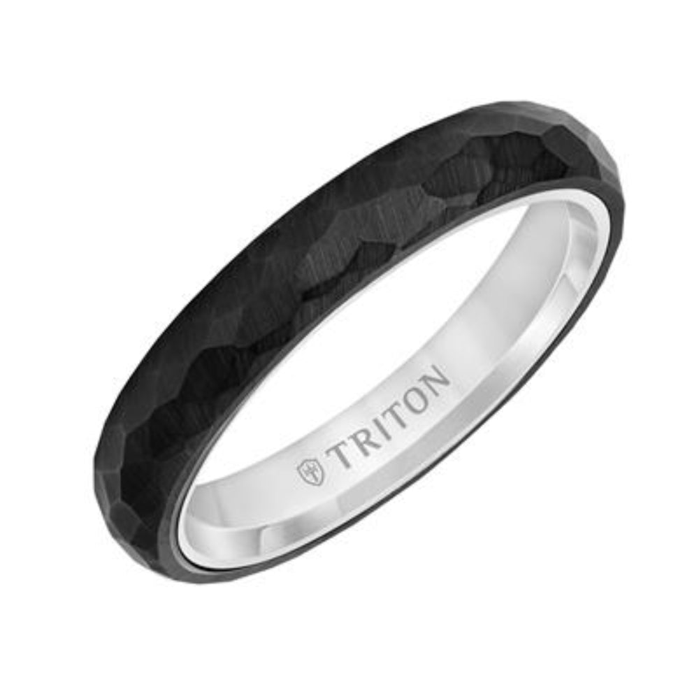 Men's 4mm Tungsten & 14k Gold Wedding Band