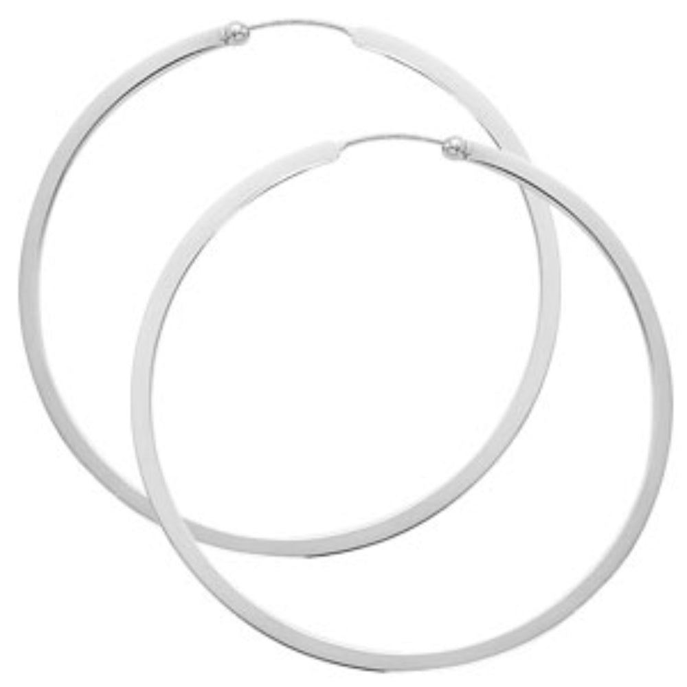 Sterling Silver Endless Hoop Earrings