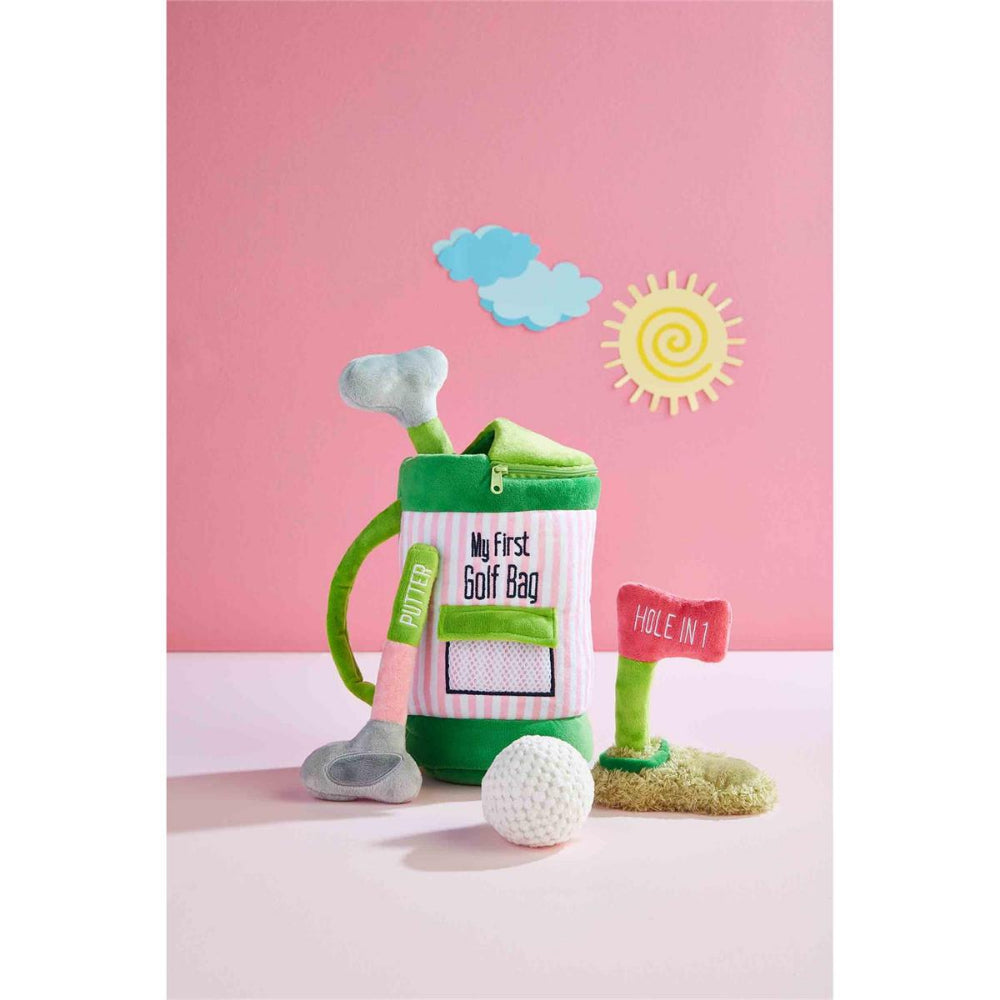 Mud Pie Golf Bag Plush Set