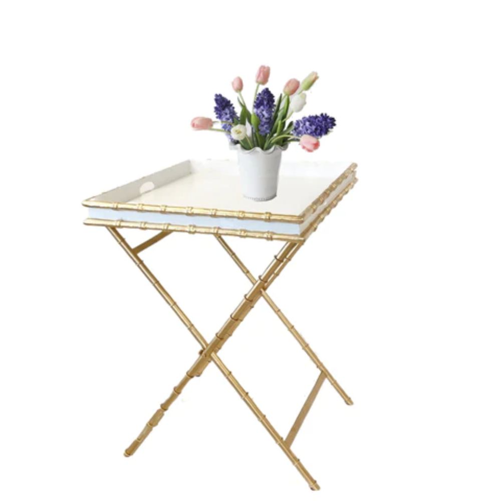Dana Gibson Bamboo in White Cocktail Table - Instore Pickup