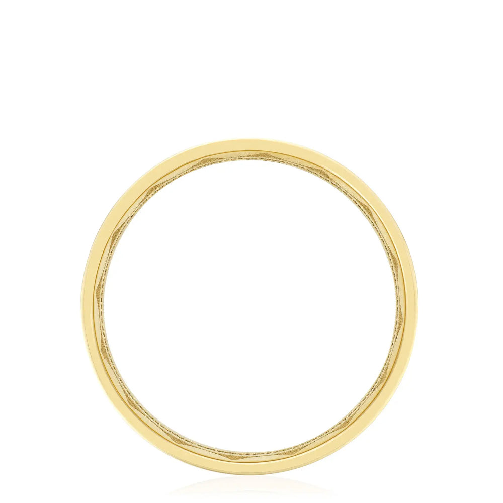 Tacori 18Y Classic Flat Mens Wedding Band in High Polish