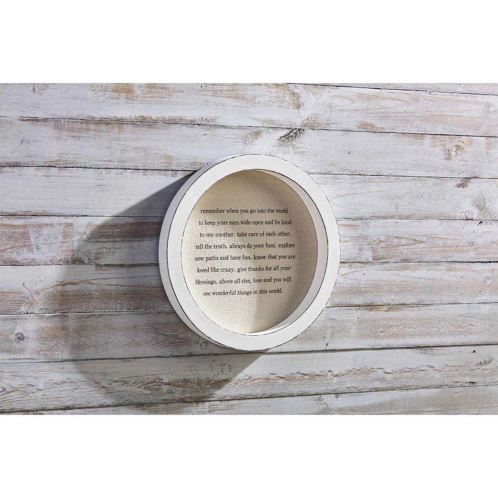Mud Pie Go Into The World Plaque