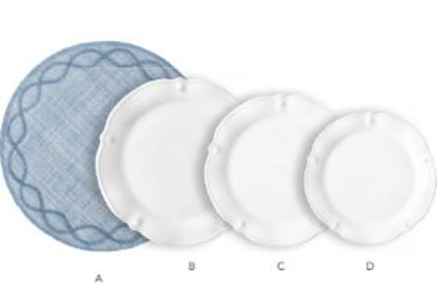 Juliska Berry & Thread Flared Cocktail Plate