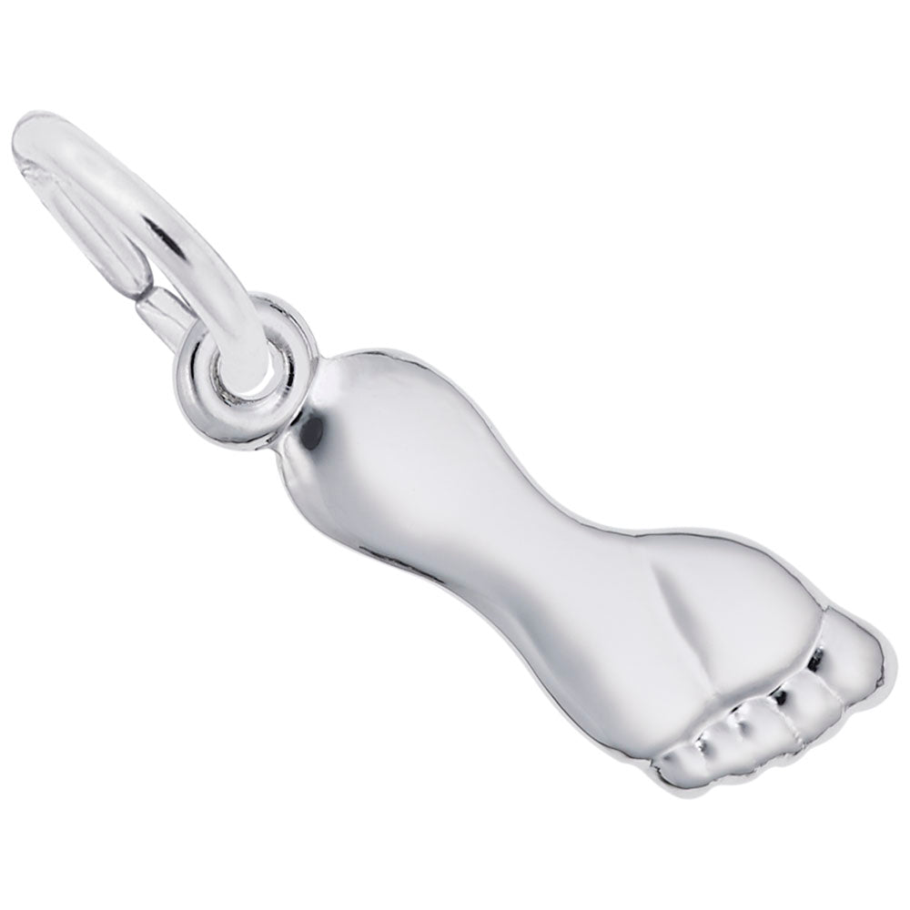Sterling Silver Footprint Charm – Smyth Jewelers