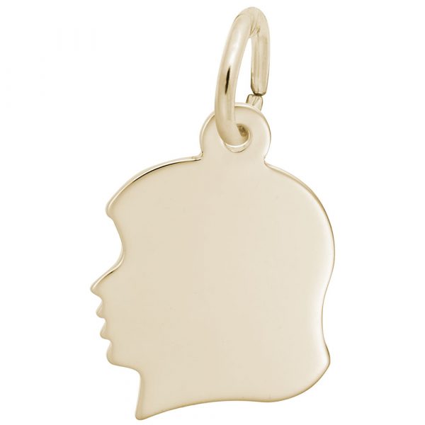 Girl's Head Charm