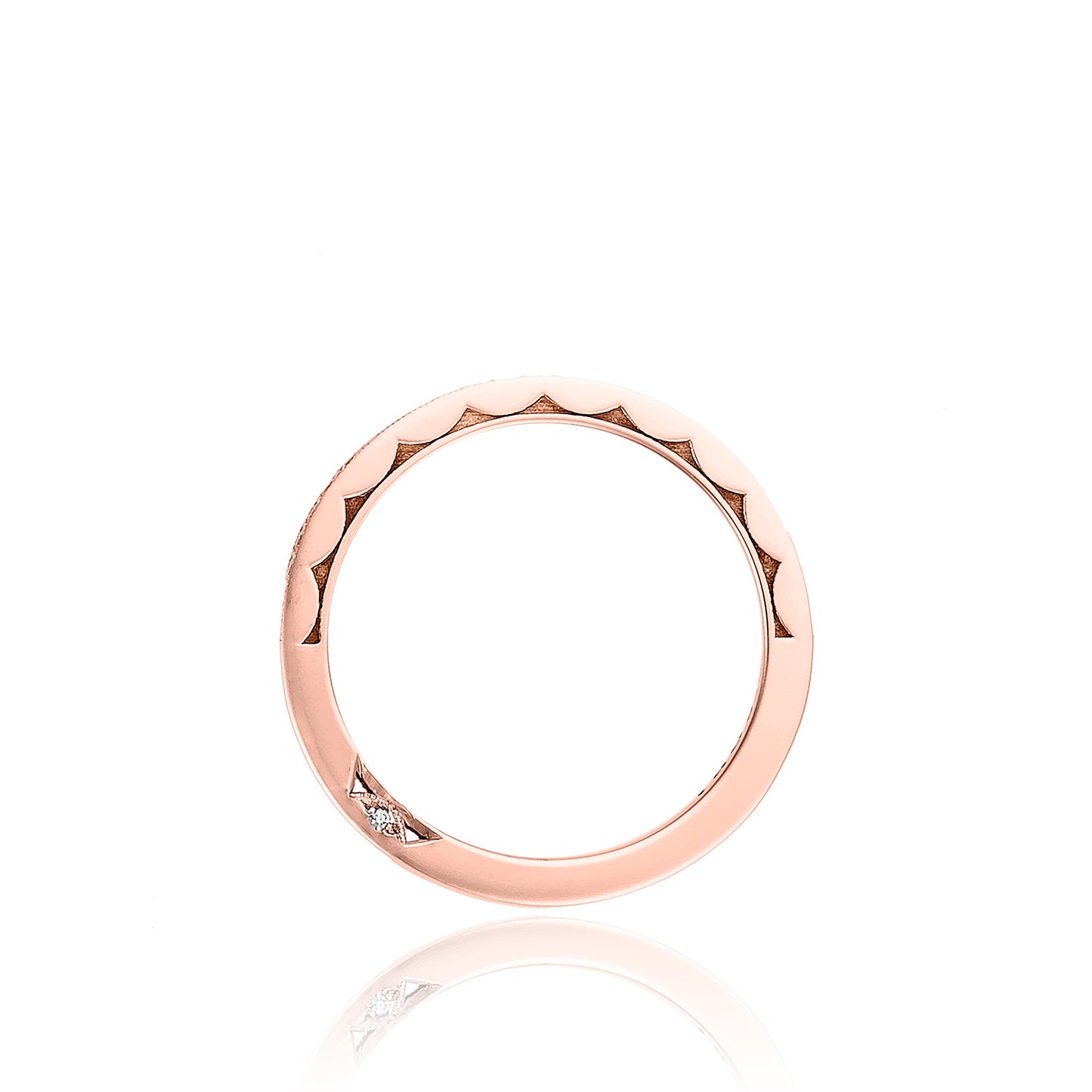 Tacori 18k Gold Sculpted Crescent Diamond Wedding Band