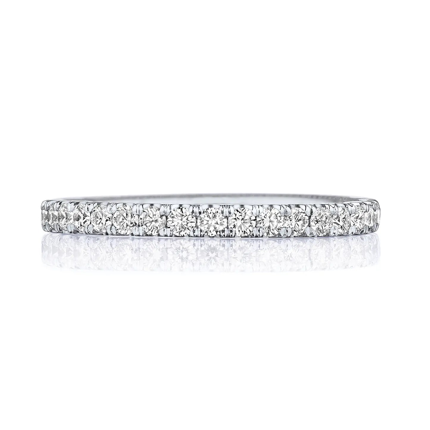 Tacori 18k Gold Sculpted Crescent String of Diamonds Band