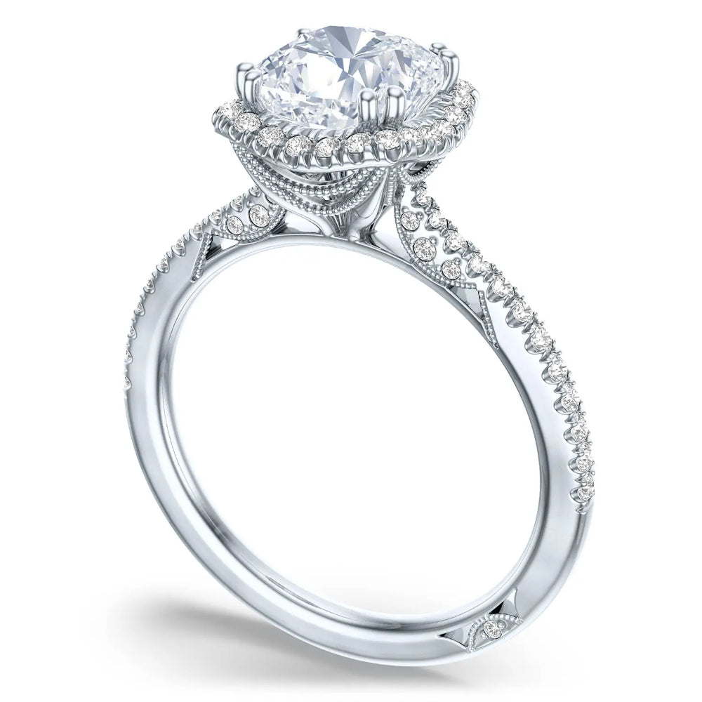 Tacori Simply Tacori 18k Cushion Bloom Engagement Ring