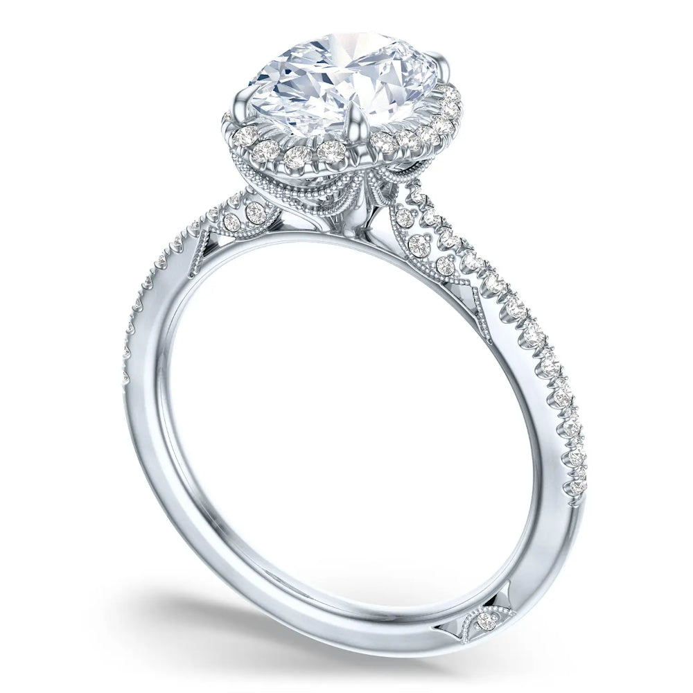 Tacori Simply Tacori 18k Oval Bloom Engagement Ring