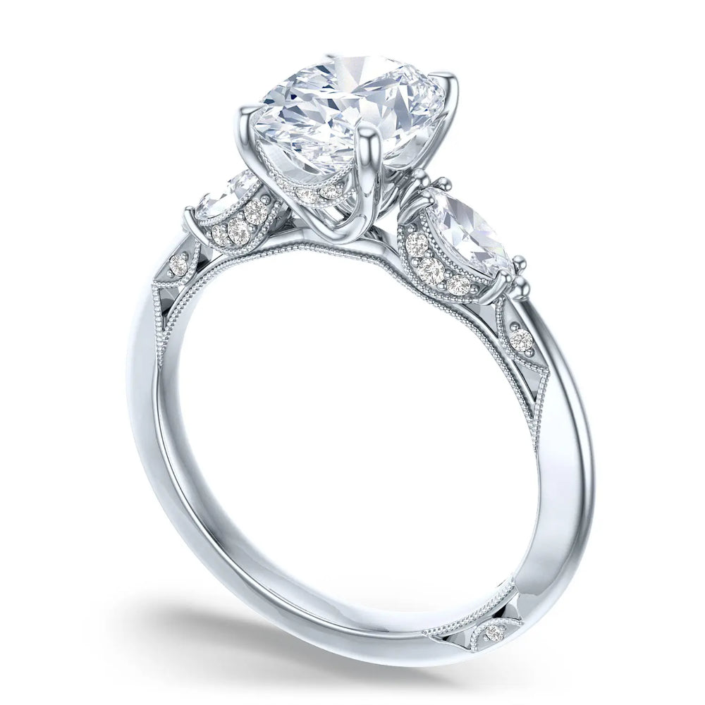 Tacori Simply Tacori Oval 3 Stone Engagement Ring
