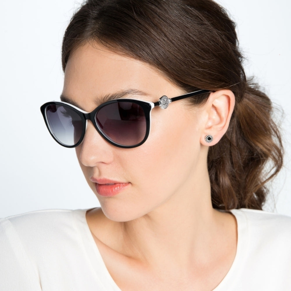 Brighton Ferrara Sunglasses- Black & White