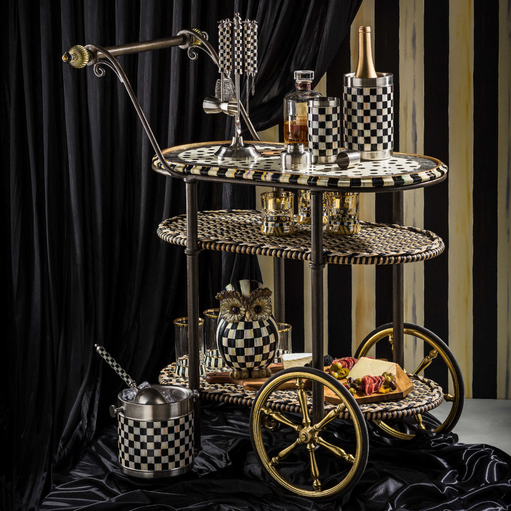 MacKenzie-Childs 3260 Ice Bucket - Courtly Check