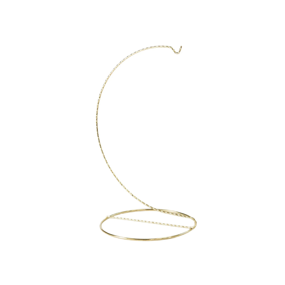 Twisted Brass Wire Ornament Tree