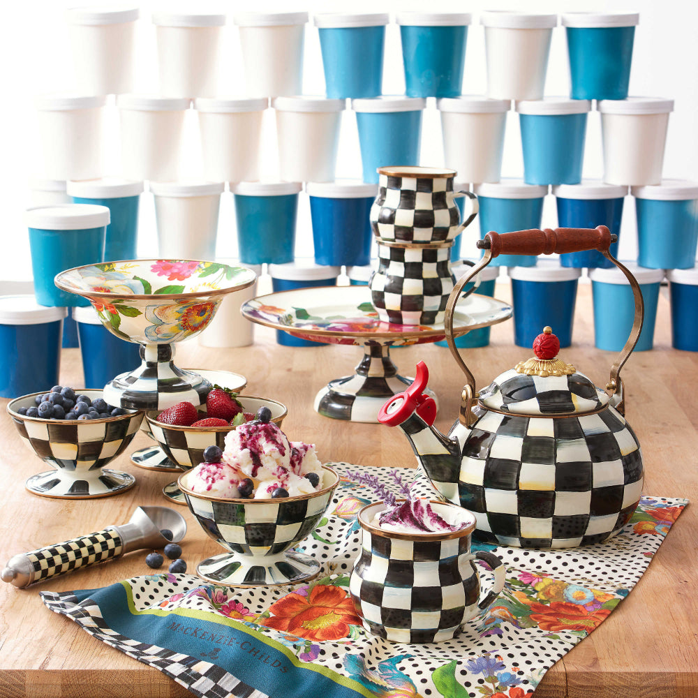 MacKenzie-Childs Supper Club Ice Cream Scoop - Courtly Check