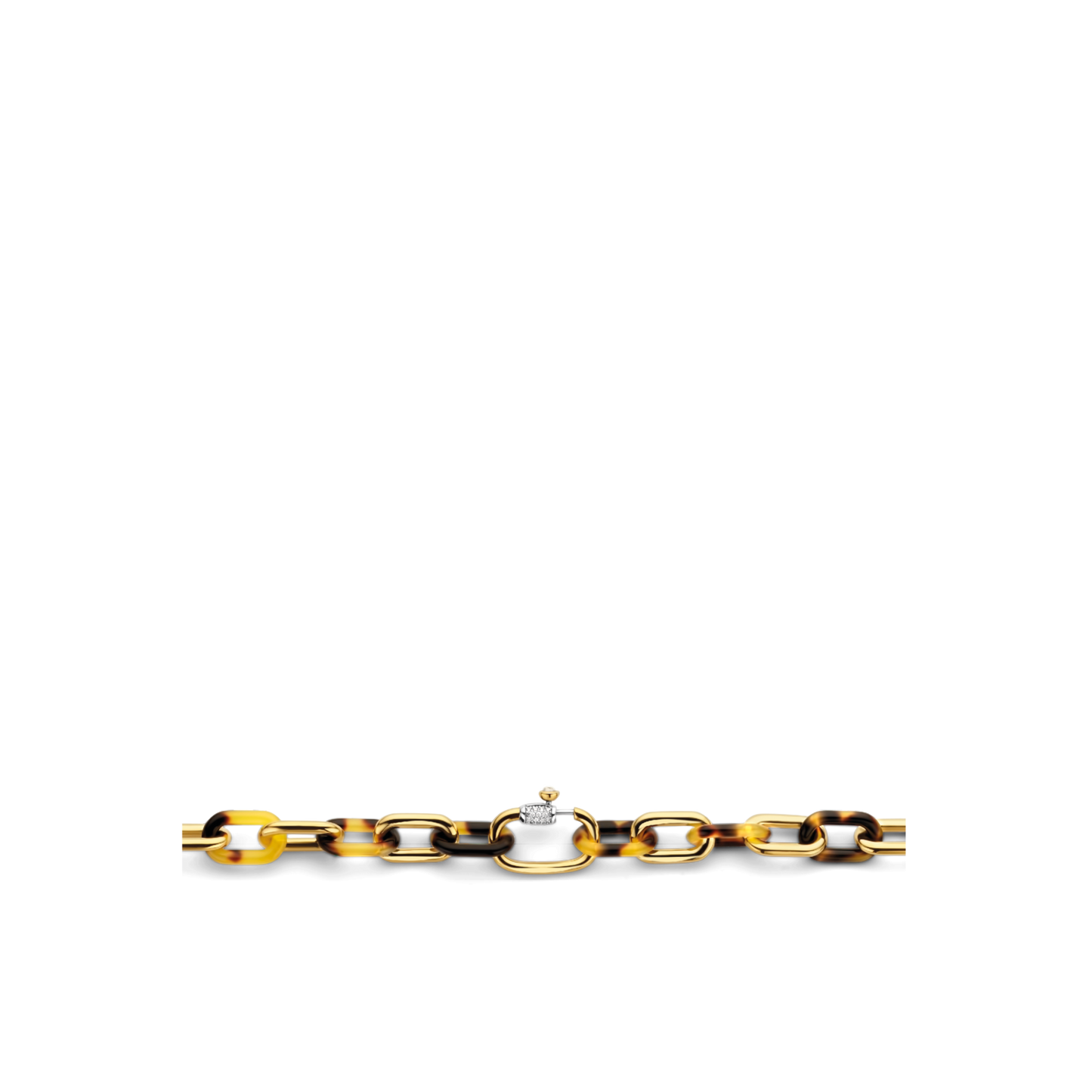 Ti Sento Leopard Print Links Necklace