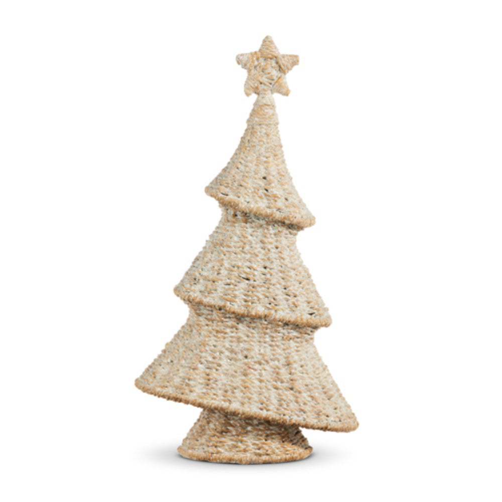 Raz Imports Whitewash Flat Woven Tree