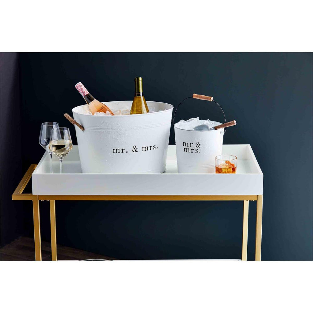 Mud Pie Mr. & Mrs. Ice Bucket