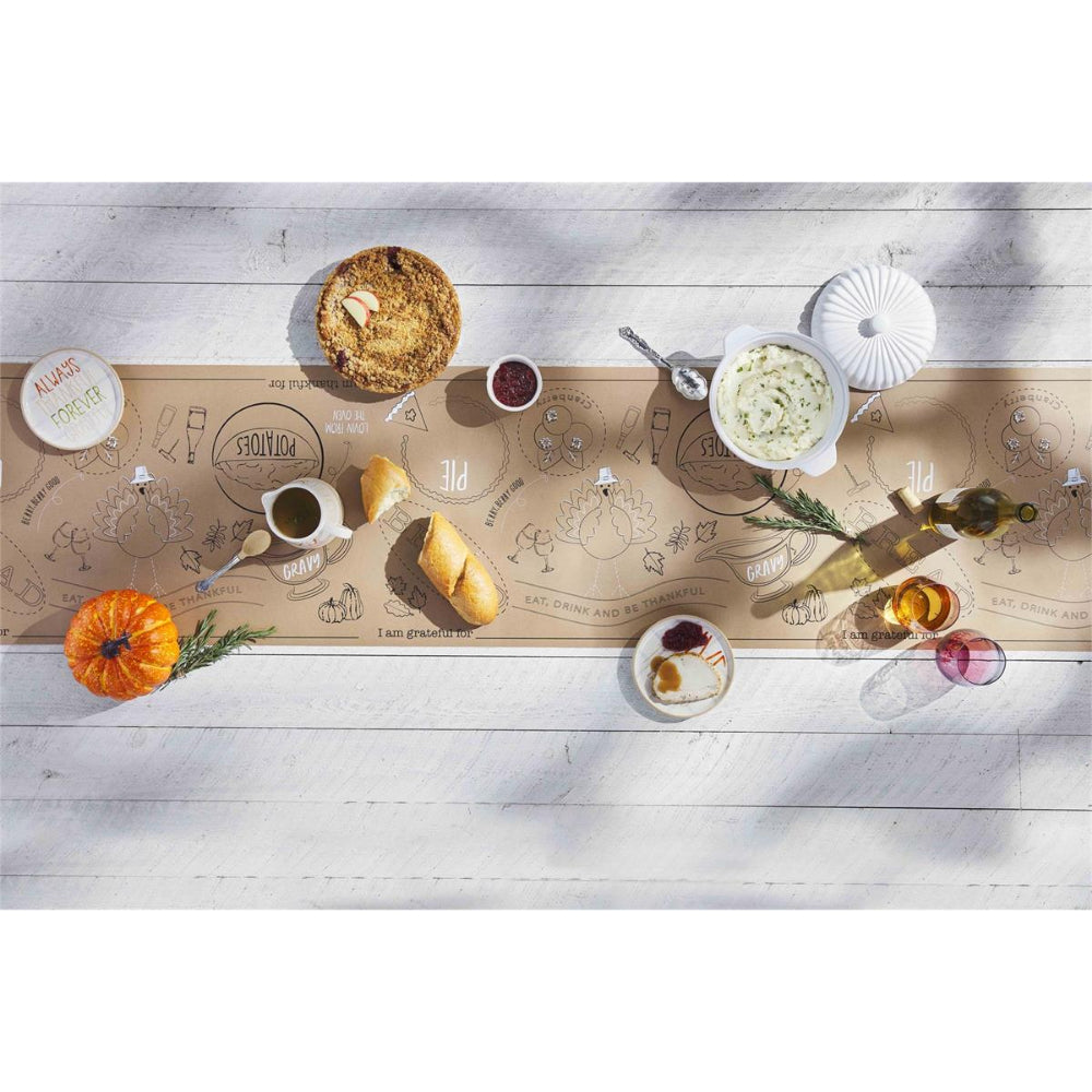 Mud Pie Thanksgiving Kraft Table Runner