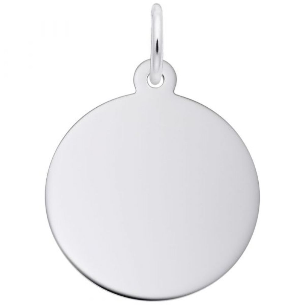 Sterling Silver Small Disc Charm