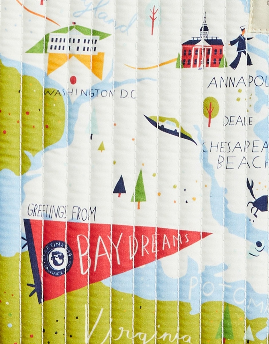 Spartina Bay Dreams Quilted Zip Tote