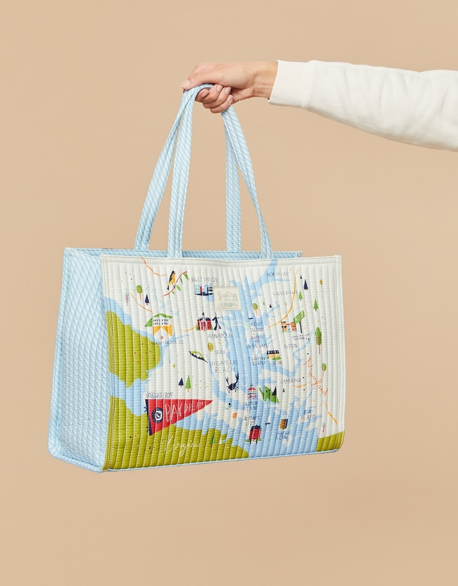 Spartina Bay Dreams Quilted Market Tote