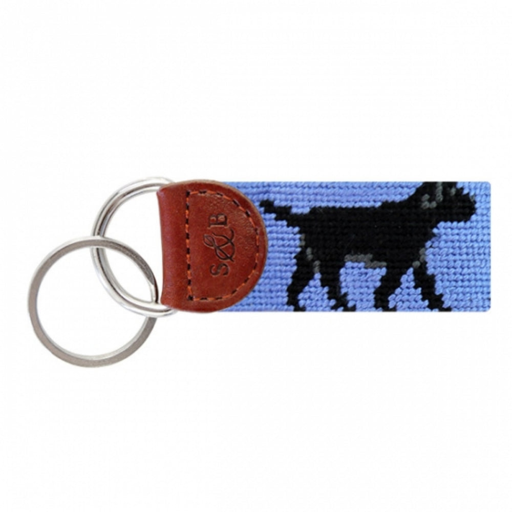 Smathers & Branson Black Lab Needlepoint Key Fob